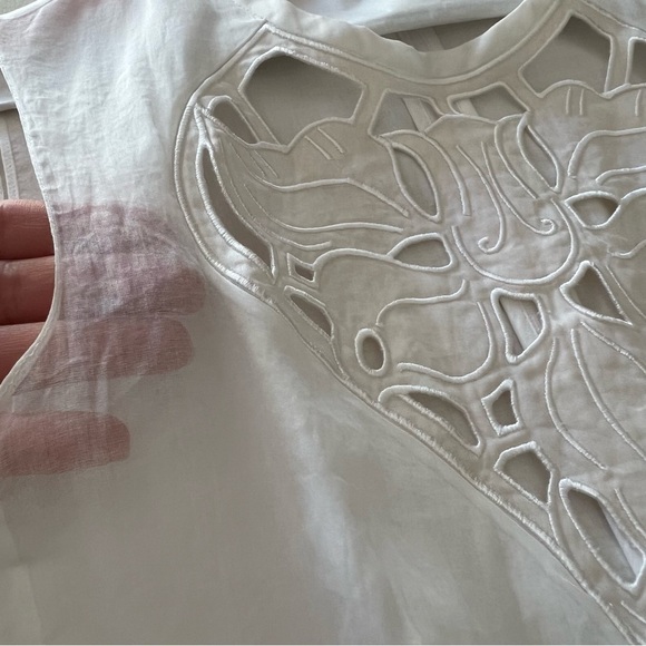 Carven Runway Organdi Dress in White - Picture 13 of 16